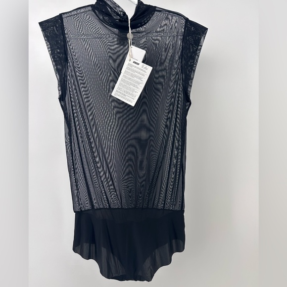 NWT Wolford Tulle Body  Black Color  Size Large 79156 - 25 - Picture 7 of 11